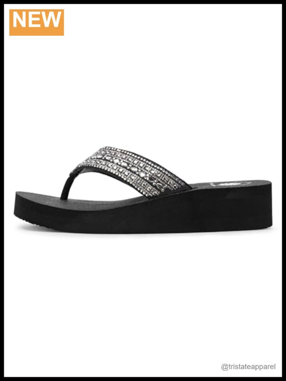 Yellow Box Laiken Wedge Sandals - Round Toe, 1.5 Inch Heel, Synthetic